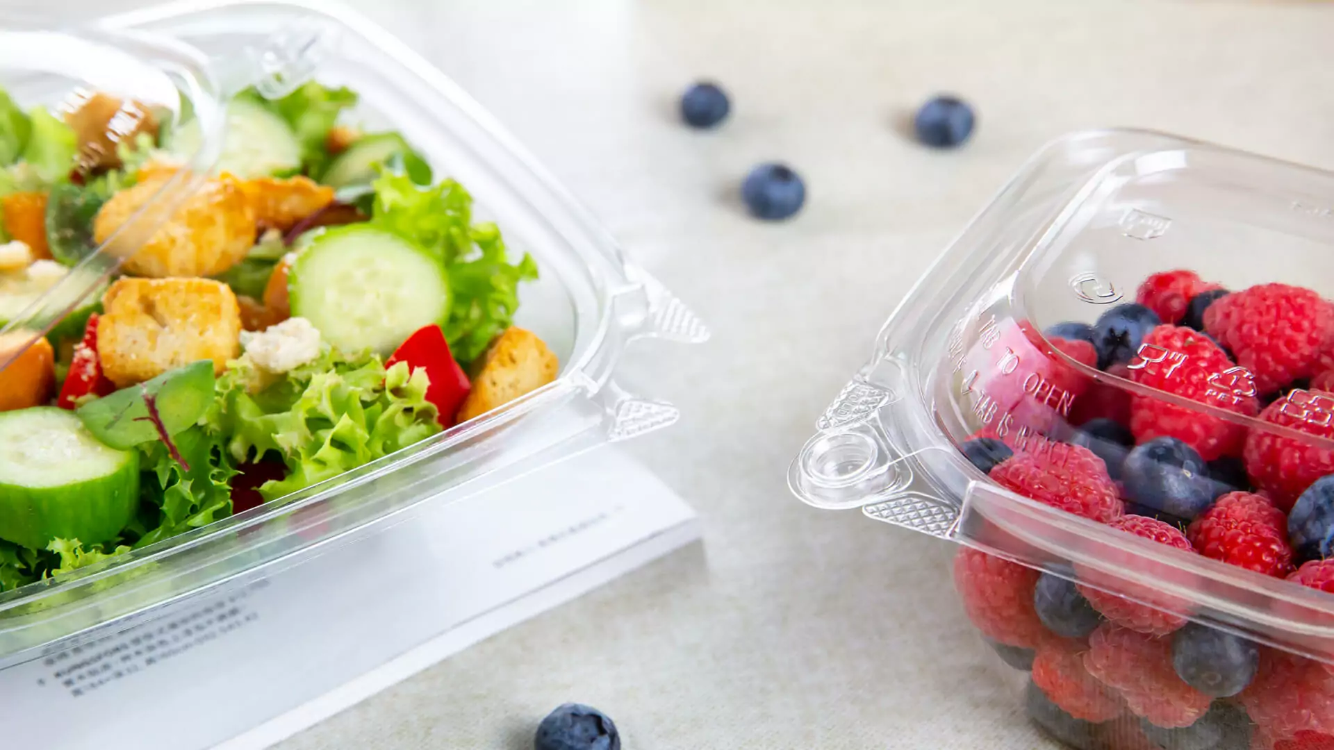 Tamper Evident Food Packaging background